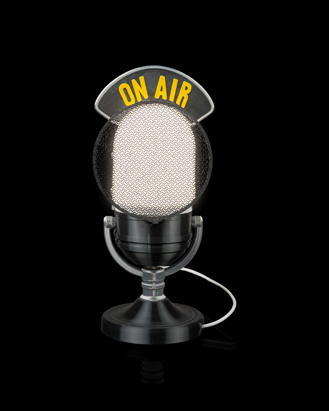 Broadcast Mic - Table Lamp - fertig produziertes 3D-Druck-Produkt
