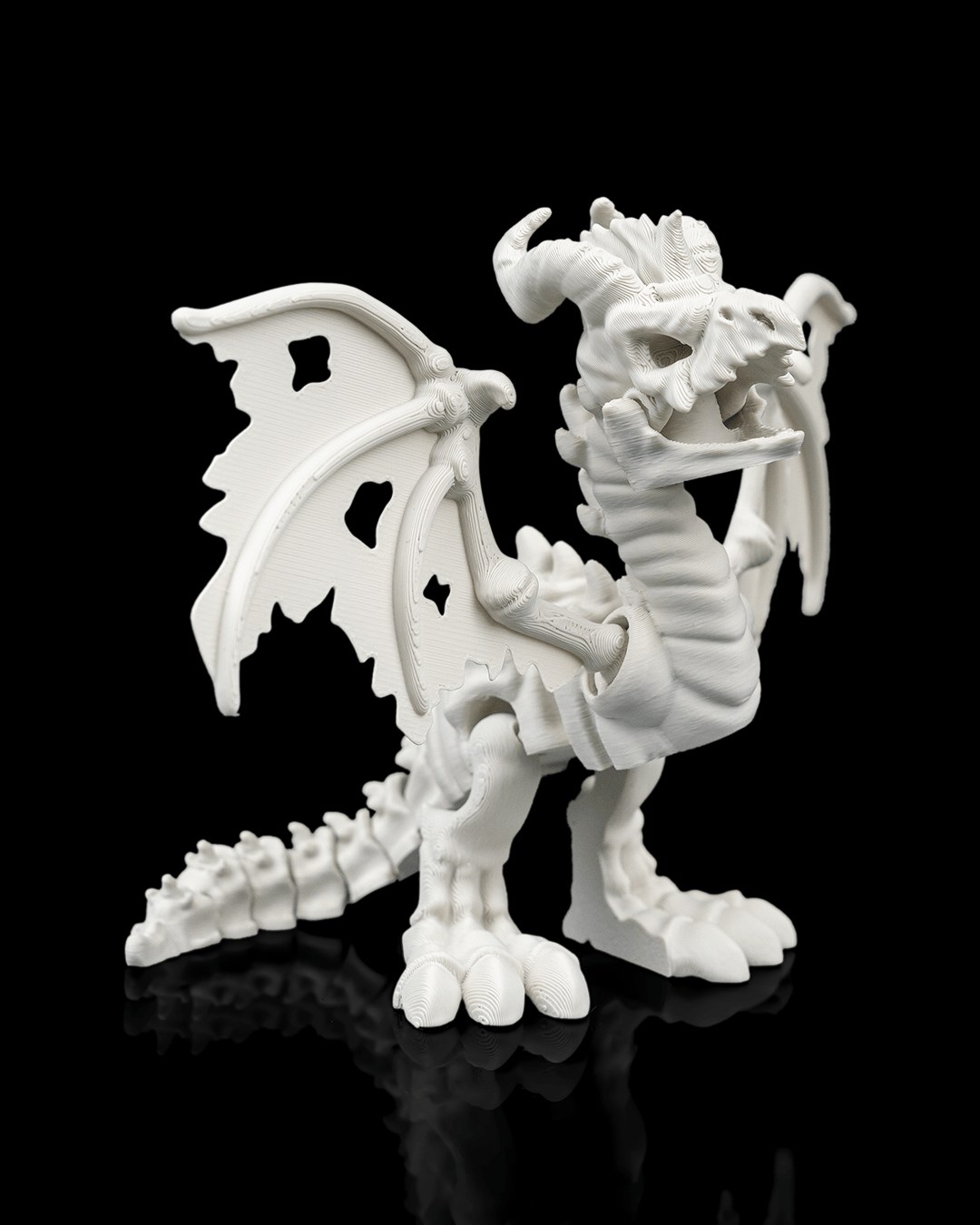 Basilisk Skelett 3D Druck Figur – Fertig gedruckt