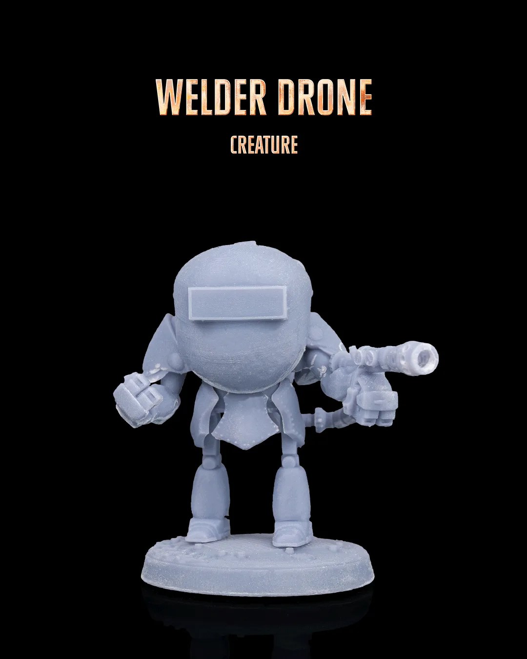 Welder Drone - Creature - fertig produziertes 3D-Druck-Produkt