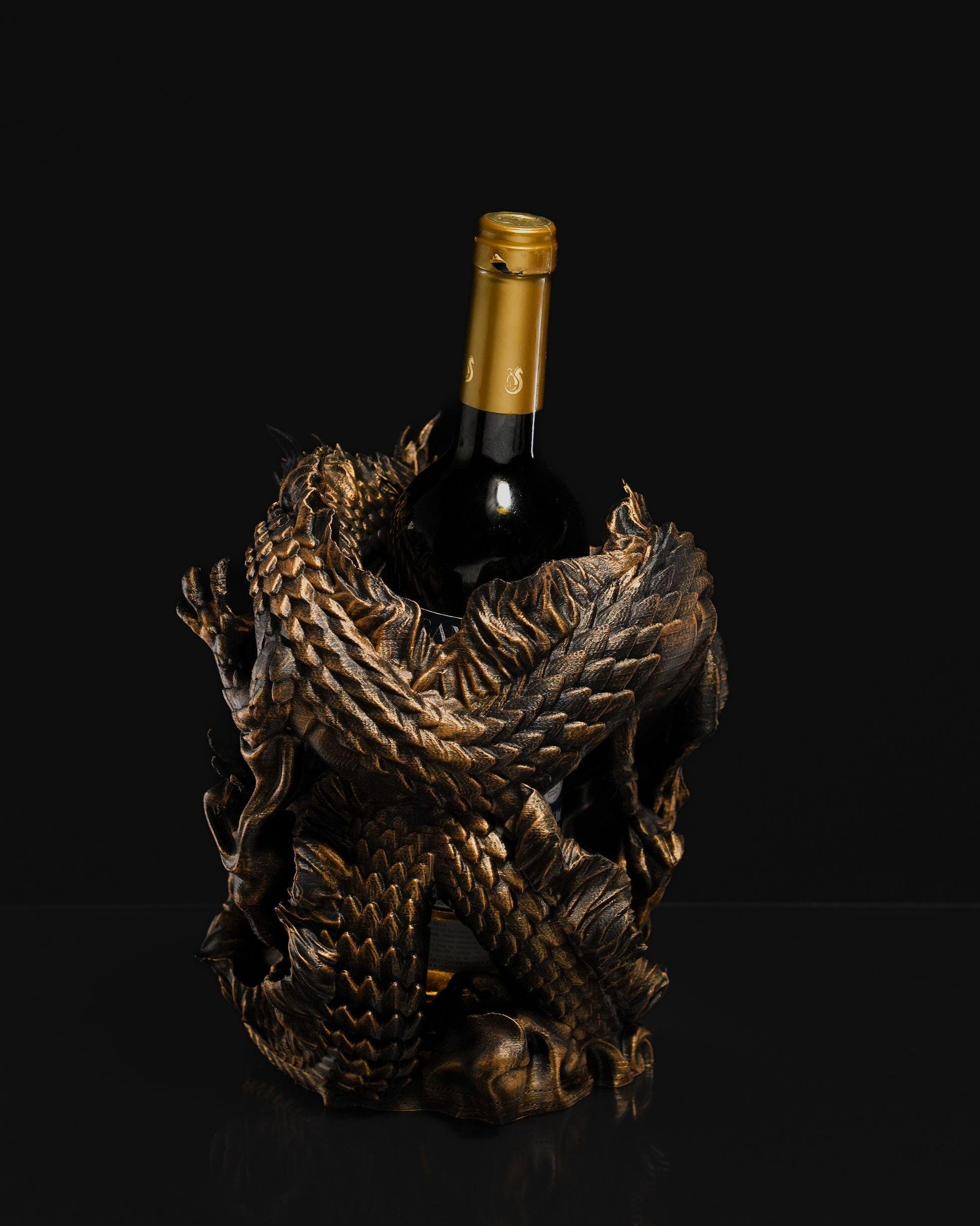 Chinesischer Drache Wein Halter - fertig produziertes 3D-Druck-P